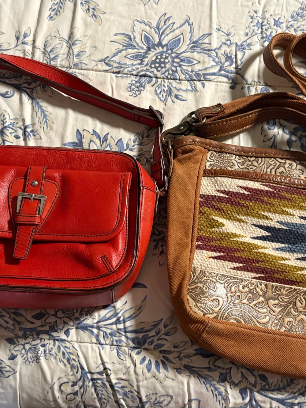 Lot of two Myra Bag Red  AND Etienne Aigner crossbody
